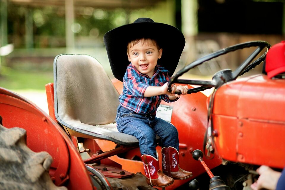 Família - Enrico na fazenda